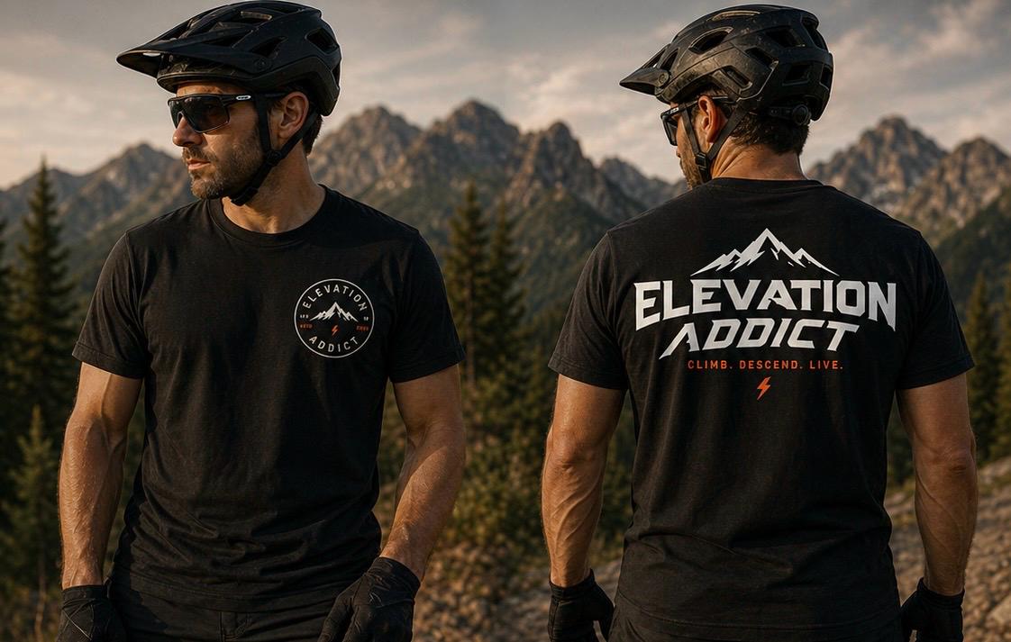 Short-sleeved shirt  Elevation Addict | Summit Tee" (Olive Green and Black)