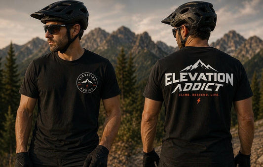 Short-sleeved shirt  Elevation Addict | Summit Tee" (Olive Green and Black)