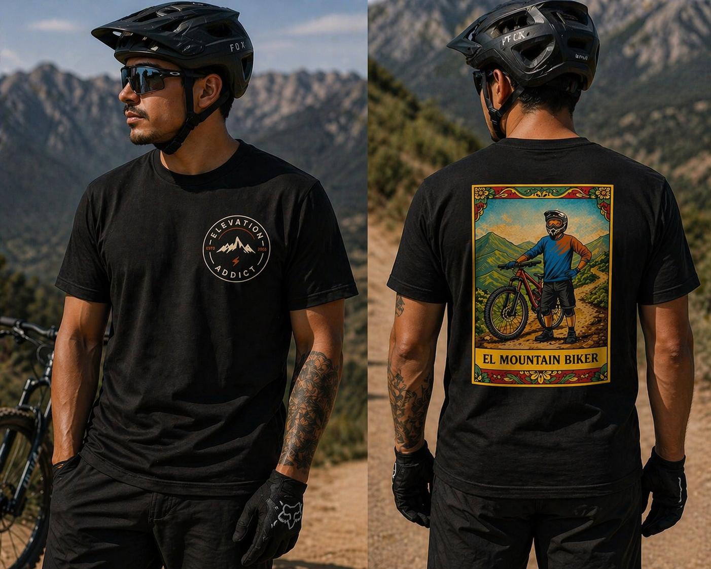 Short-sleeved shirt "Elevation Addict | El Mountain Biker Tee"