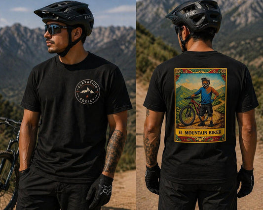 Short-sleeved shirt "Elevation Addict | El Mountain Biker Tee"